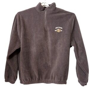 BDG Urban Outfitters Gray Quarter Zip Fleece Pullover Large